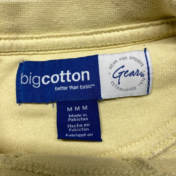 Montana Crewneck Men's M Yellow Big Cotton Better Than Basic Gear - Picture 6 of 15